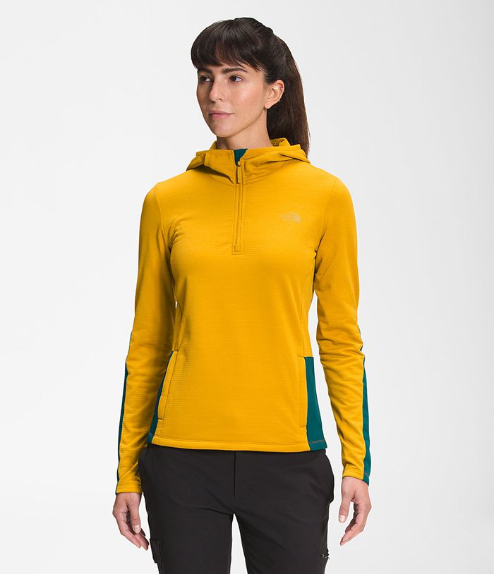 The North Face Womens Pullover Wayroute Hoodie 458ICTPWV - Yellow